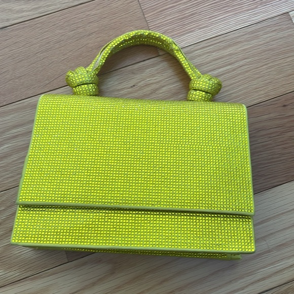 Zara yellow sequin clutch - Picture 2 of 7